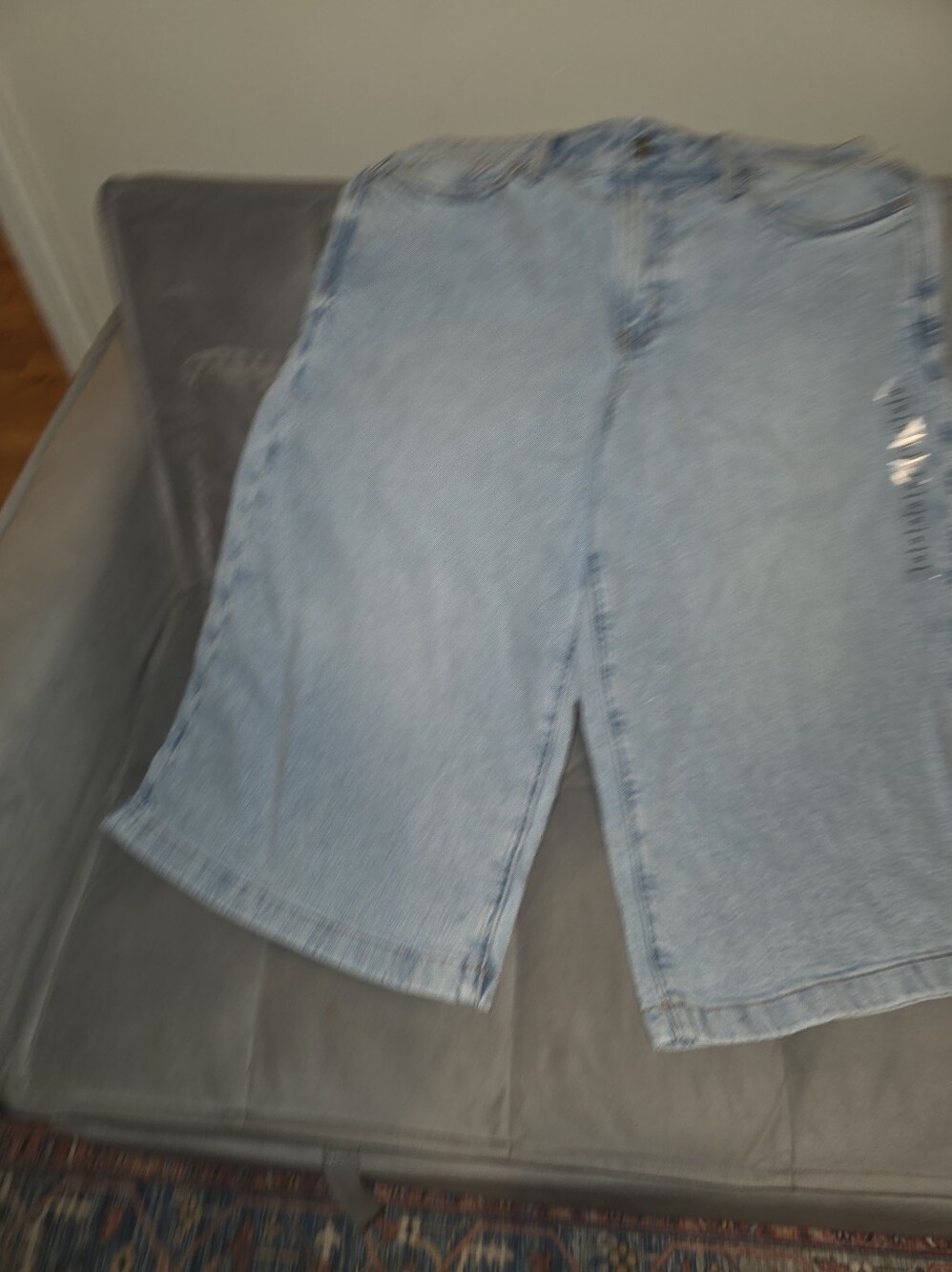 Women's American Eagle Denim Culotte Shorts Size 12 Dreamy Drape